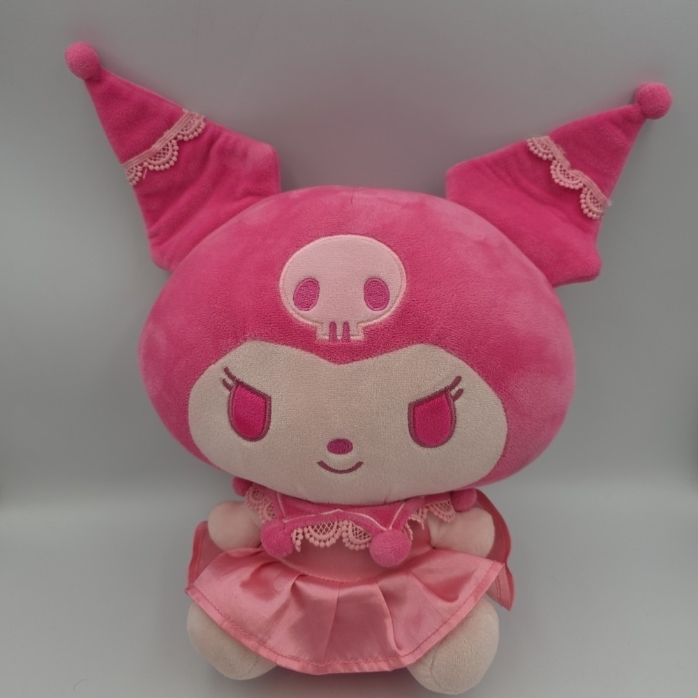 HELLO KITTY as PINK Monochorme Sanrio Kuromi 13" Plush Toy Jazwares 2024